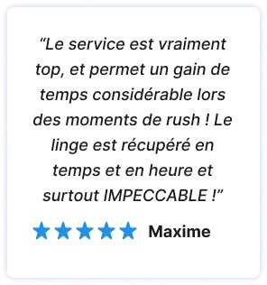avis 5 étoiles d'un client satisfait du service Hublo. Qualité du service à domicile