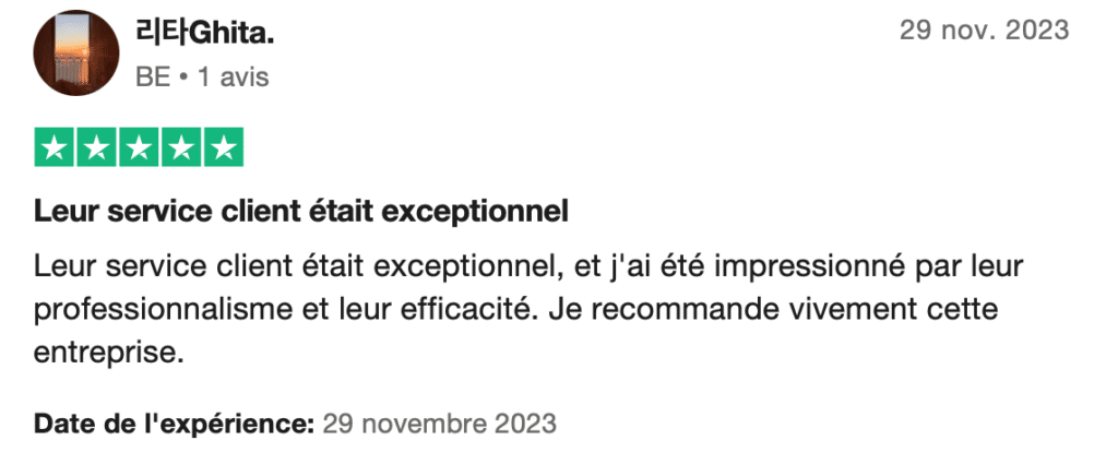 avis client